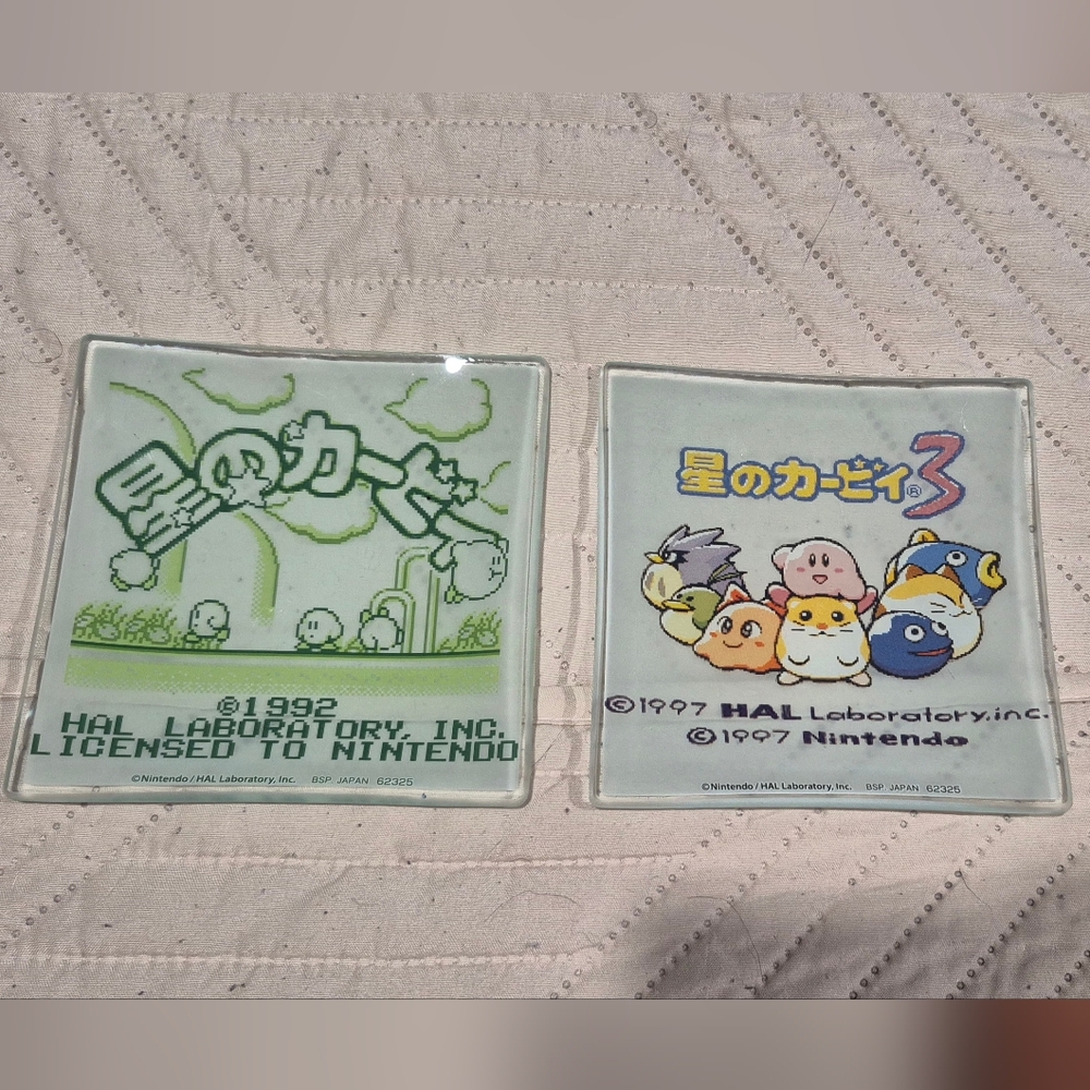 Nintendo Kirby Glass Coasters Set